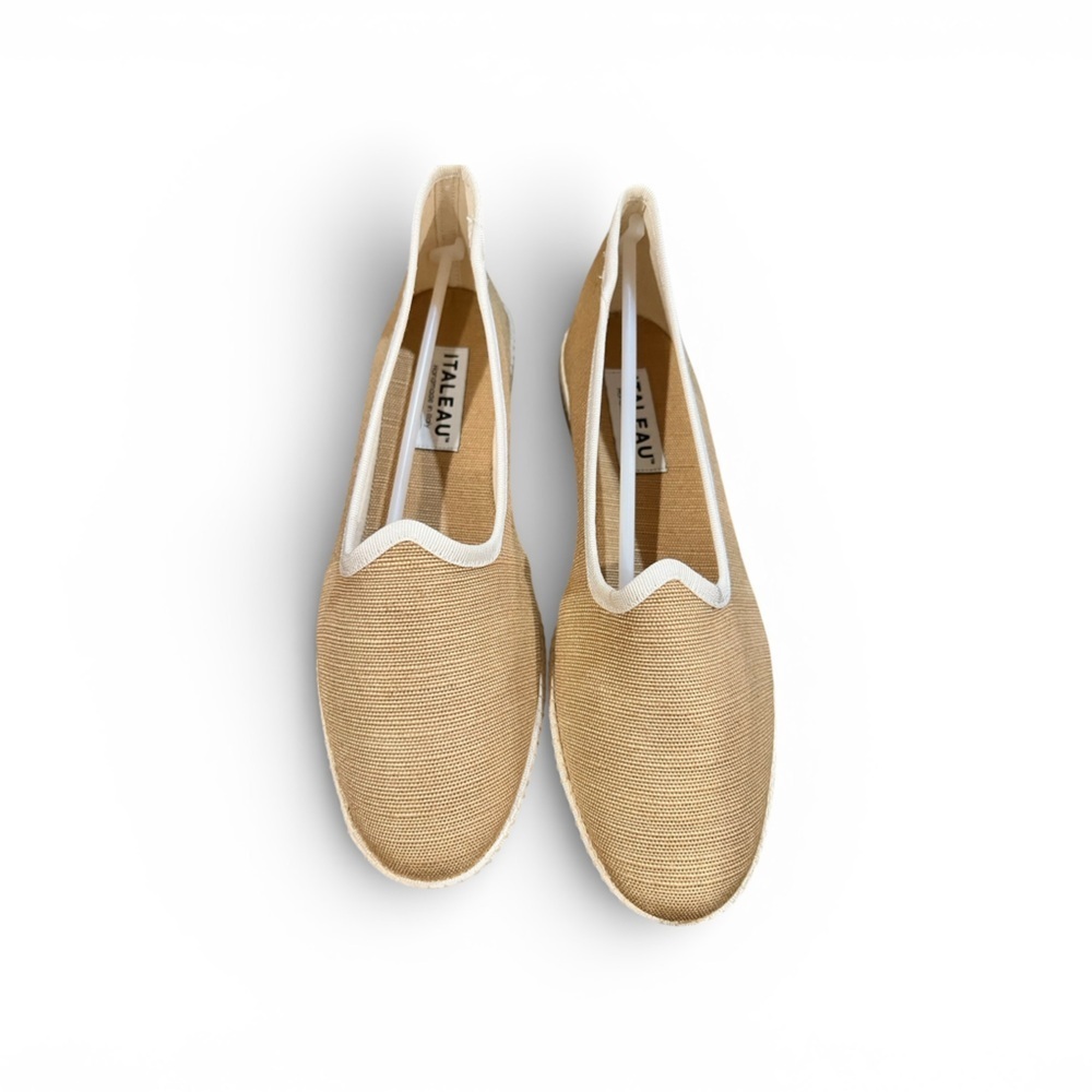 Italéau Allegra Camel Ballet Loafer Flats EU 38.5 / US 8 NIB Handmade Italy - Picture 3 of 13